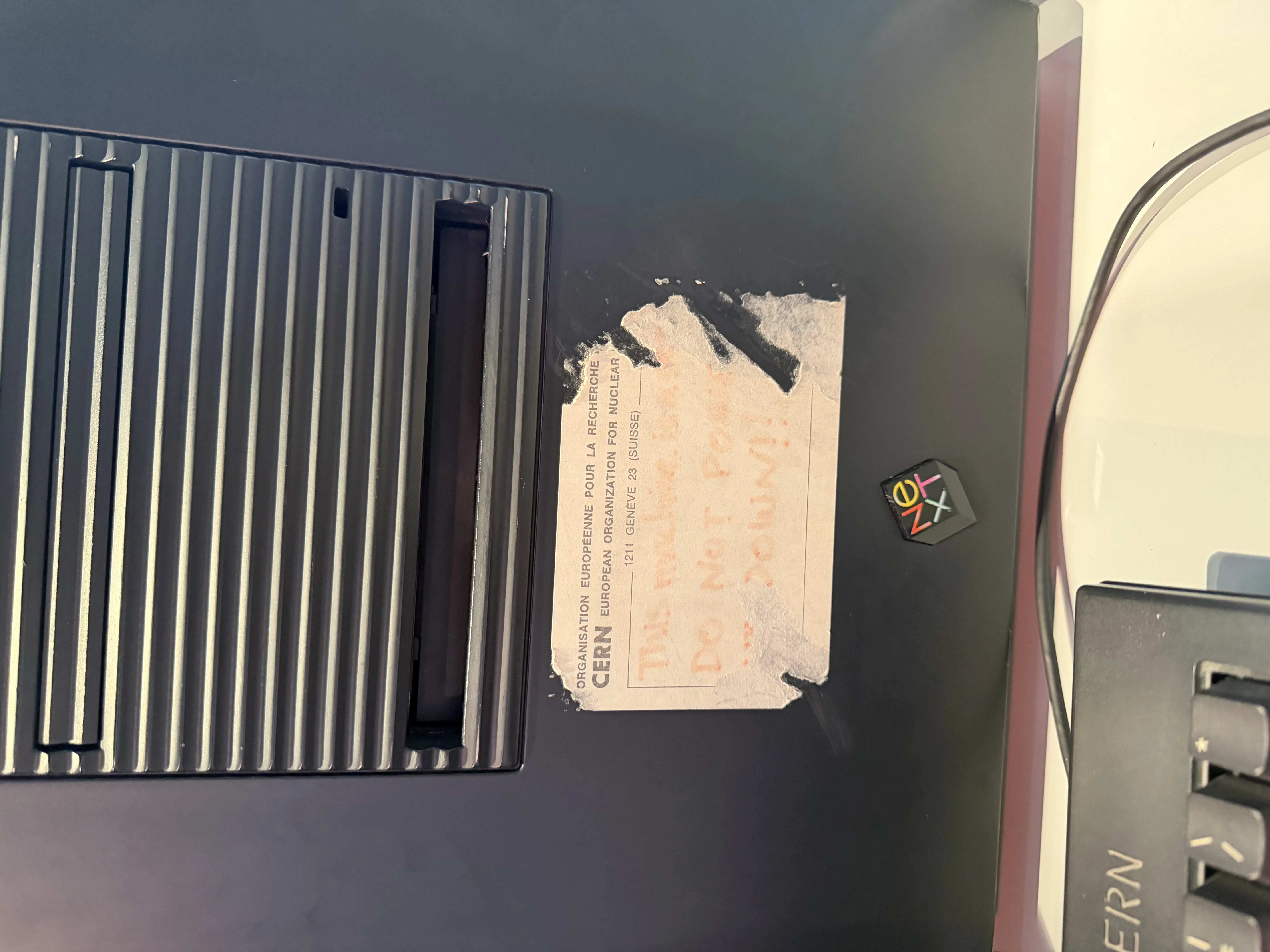 World's first webserver by Tim Berners Lee at CERN